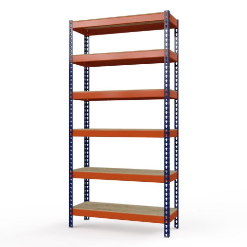 Стеллаж для гаража металлический Профи-Т 3000x1540x655 мм. Ярусы: фанера 6 шт. (Т-140 F/6)