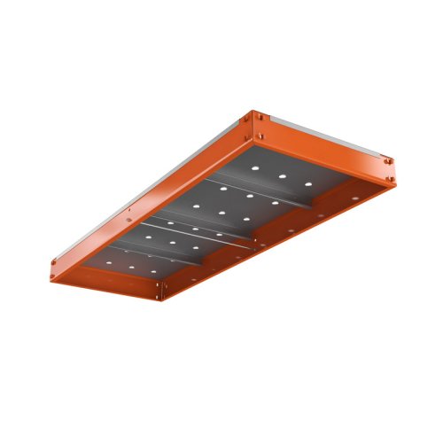 Ярус стеллажа Профи Т, металлический перфорированный настил с усилением (1240х455 мм)