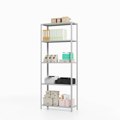 Стеллаж из металла для офиса ТС Лайт, 1800x1200x500 мм. Полки: 5 шт. металл (ТС 18120550)