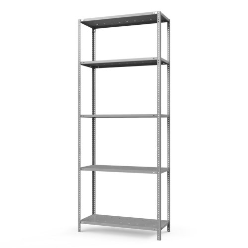 Архивный стеллаж ТС Лайт, 2500x1200x400 мм. Полки: 5 шт. металл перф. (ТС 25120451)