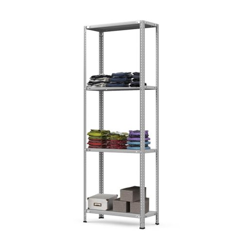 Стеллаж в гардеробную ТС Лайт, 2000х1000х300 мм. Полки: 4 шт. металл (ТС 20100340)