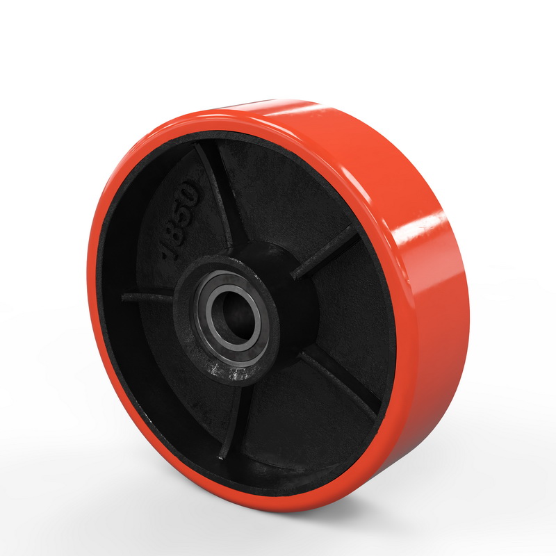 Колесо 180х50  металл / полиуретан с подшипниками