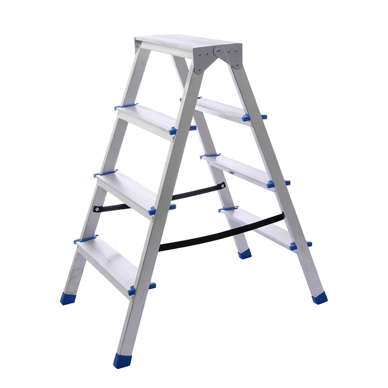 Стремянка алюминиевая двухсторонняя AS204 (4 ступени)