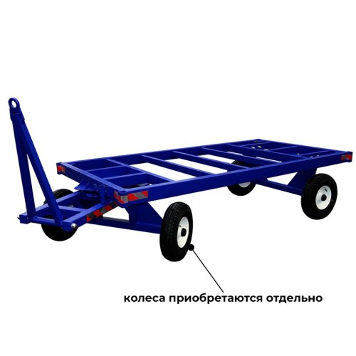 Большегрузная платформенная тележка БТ-К (г/п 3 т, 3000x1250 мм, без настила, без бортов)