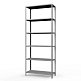 Стеллаж для дома ТС Лайт, 2500x1200x500 мм. Полки: 6 шт. металл (ТС 25120560) – изображение №4
