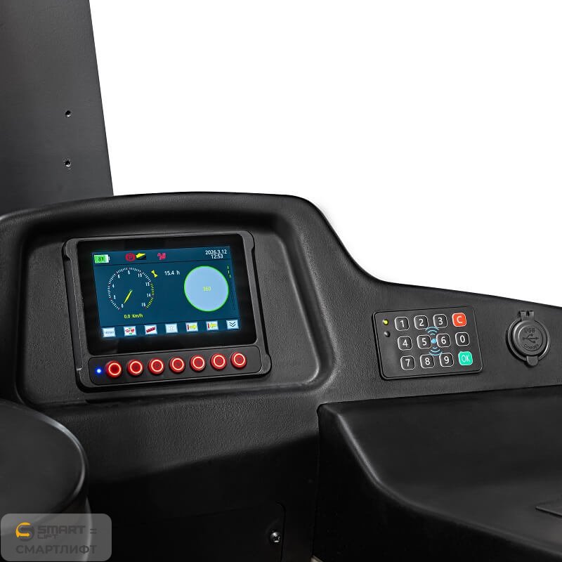 Узкопроходный ричтрак OPTS15 (1500 кг; 14 м; 80В / 600Ач) СМАРТЛИФТ (SMARTLIFT) – изображение №2