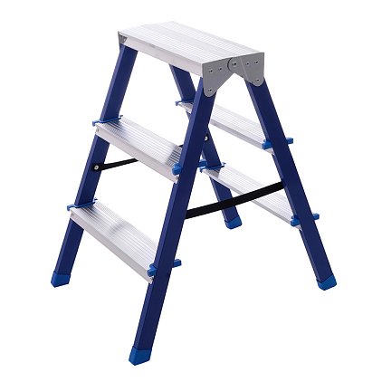 Стремянка стальная двухсторонняя CS203 (3 ступени)