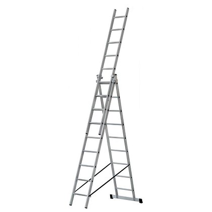 Лестница трёхсекционная универсальная AL309 (9 ступеней)